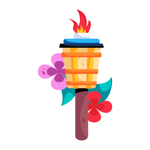 Tiki torches Generic color fill icon