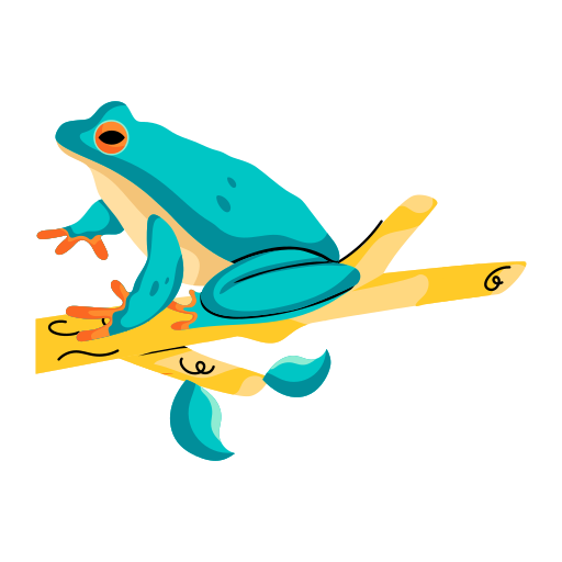 Żaba nadrzewna Generic color fill ikona