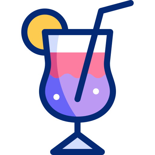 Cocktail Basic Accent Lineal Color icon