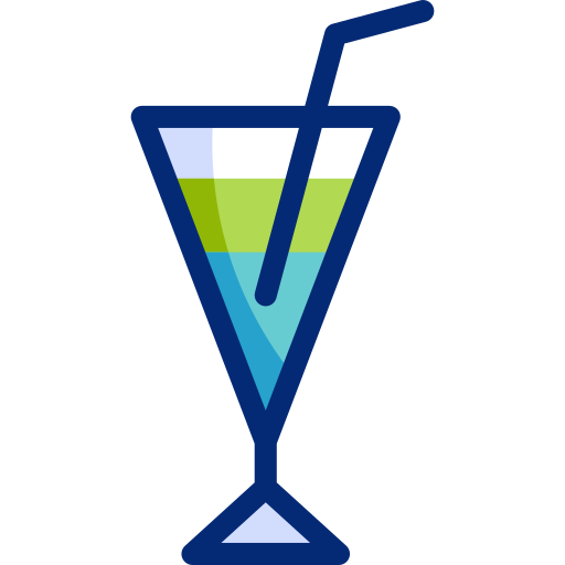 Cocktail Basic Accent Lineal Color icon