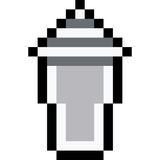 batidor de coctéles Pixel Linear color icono