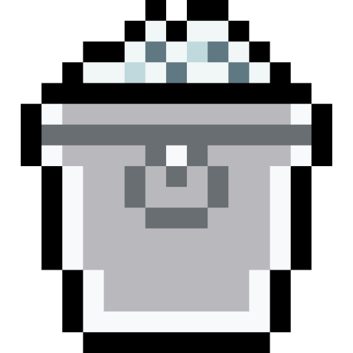 cubeta de hielo Pixel Linear color icono