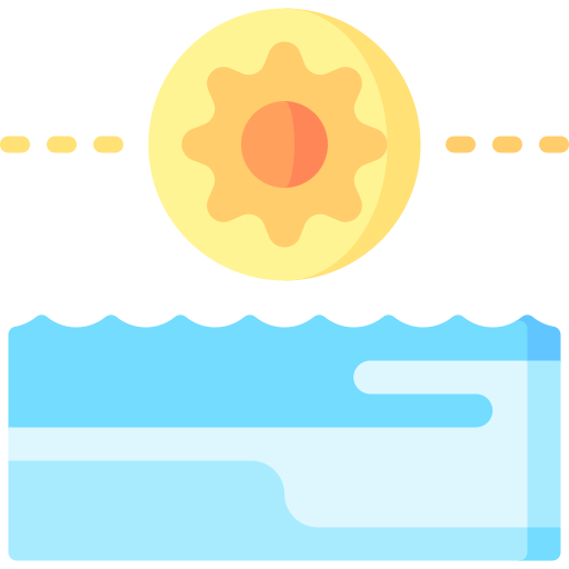 Midnight sun Special Flat icon