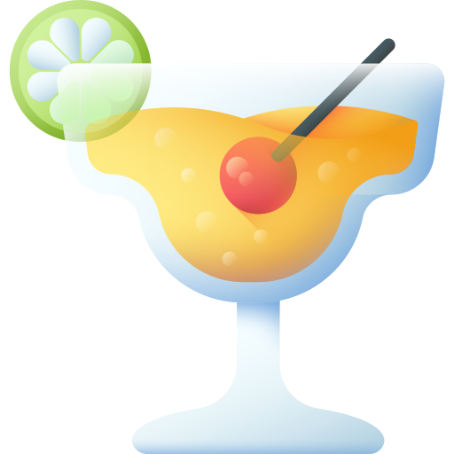 cocktail 3D Color icon