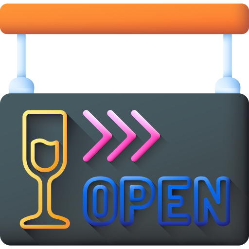 open bar 3D Color icon