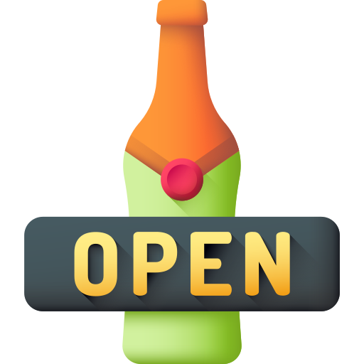 open bar 3D Color Icône
