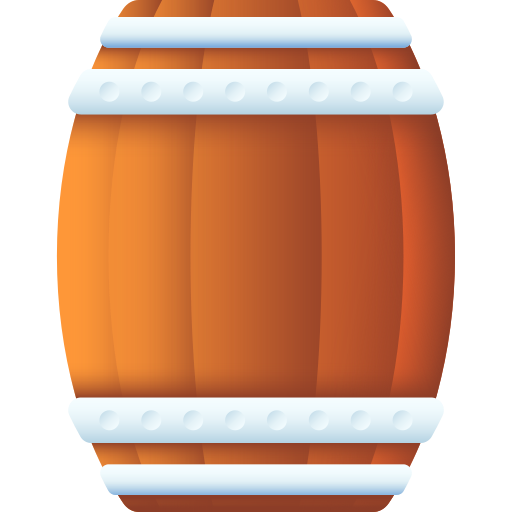 barril 3D Color icono