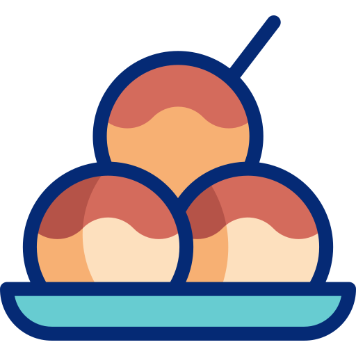 takoyaki Basic Accent Lineal Color ikona