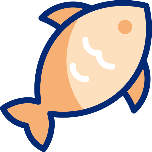 pastel de pescado Basic Accent Lineal Color icono