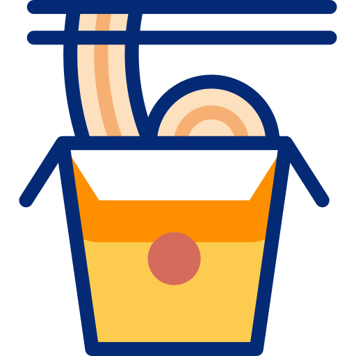 Instant noodles Basic Accent Lineal Color icon