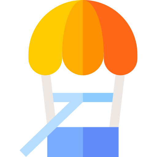 parasailing Basic Straight Flat ikona