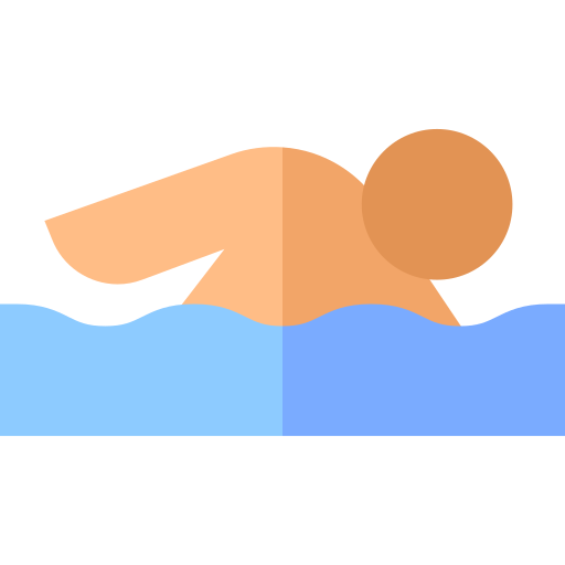 Swimming Basic Straight Flat icon