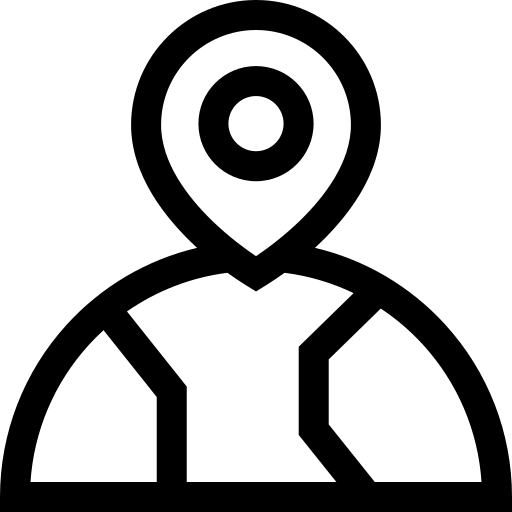 Épingle de localisation Basic Straight Lineal Icône