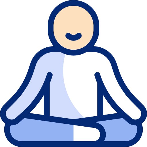Meditation Basic Accent Lineal Color icon