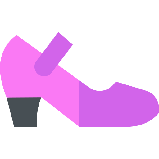 Dancing shoes Basic Straight Flat icon