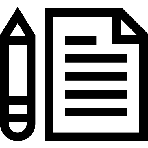 egzamin Basic Straight Lineal ikona