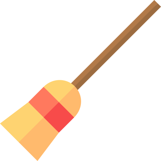 Corn broom Basic Straight Flat icon