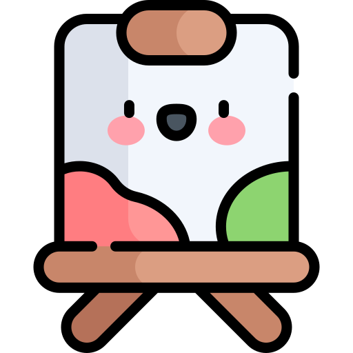 페인트 Kawaii Lineal color icon