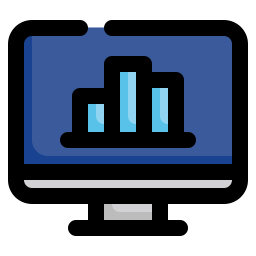 Financial analysis Generic color lineal-color icon