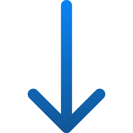 strzałka w dół Generic gradient outline ikona