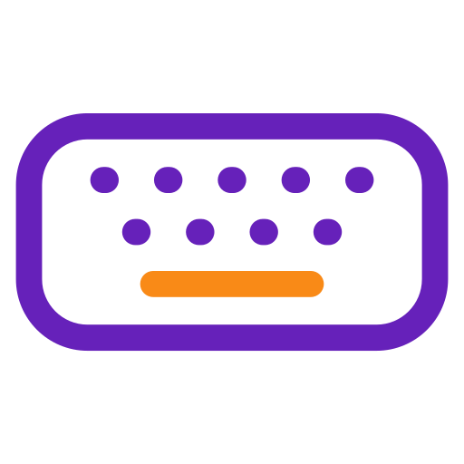 Keyboard Generic color outline icon