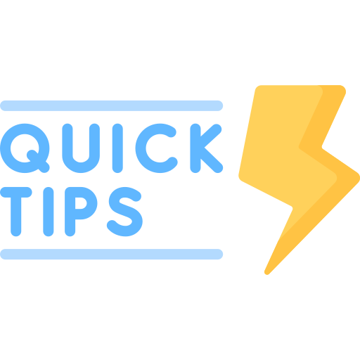Quick tips Special Flat icon