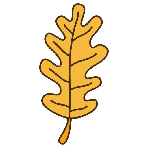 참나무 잎 Generic color lineal-color icon