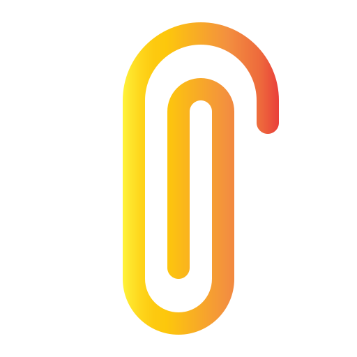 Paperclip Generic gradient outline icon