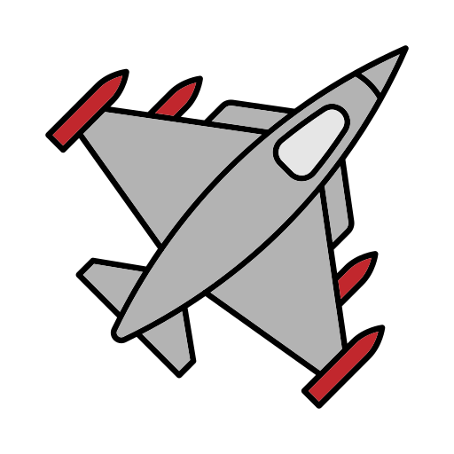 Fighter jet Generic color lineal-color icon