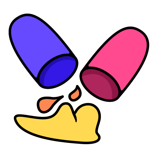 Capsule Generic color hand-drawn icon