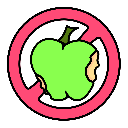 Rotten apple Generic color hand-drawn icon