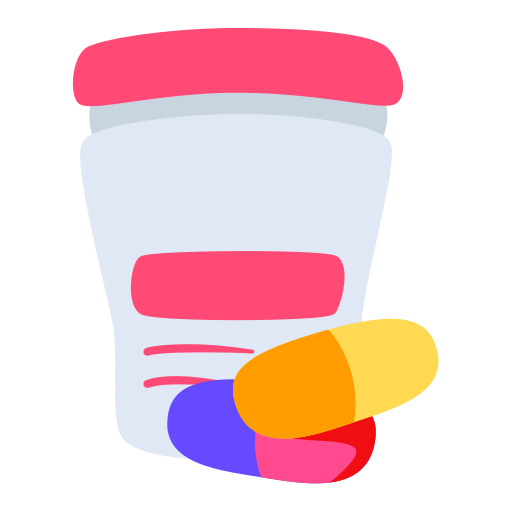 butelka z kapsułką Generic color fill ikona