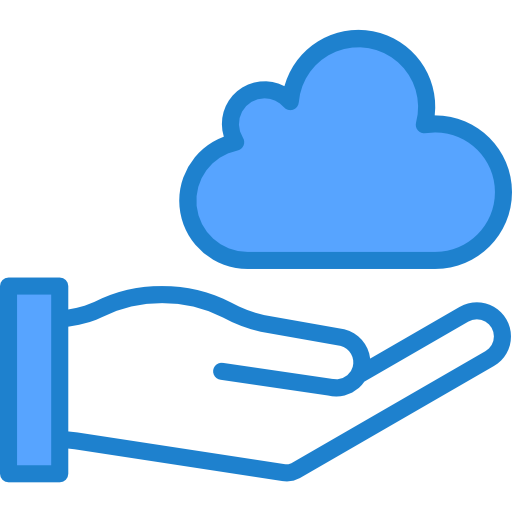 computación en la nube srip Blue icono