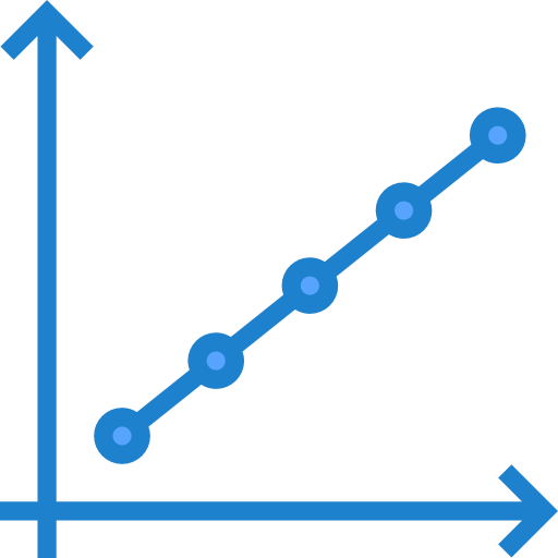 Линейный график srip Blue иконка