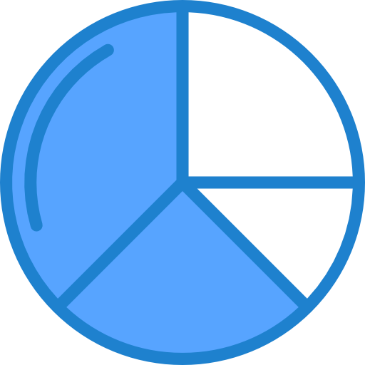 円グラフ srip Blue icon