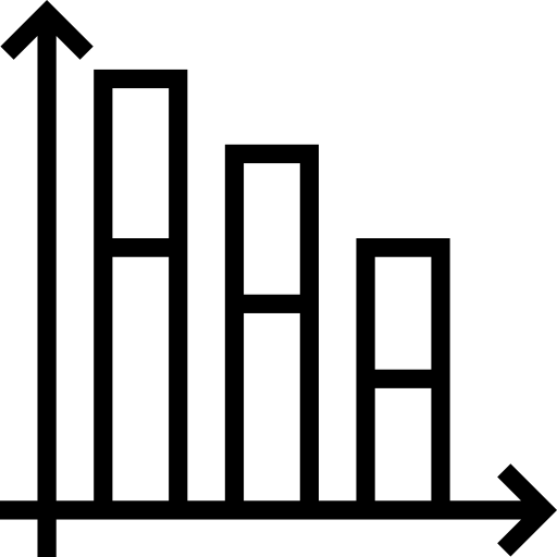 막대 차트 srip Lineal icon