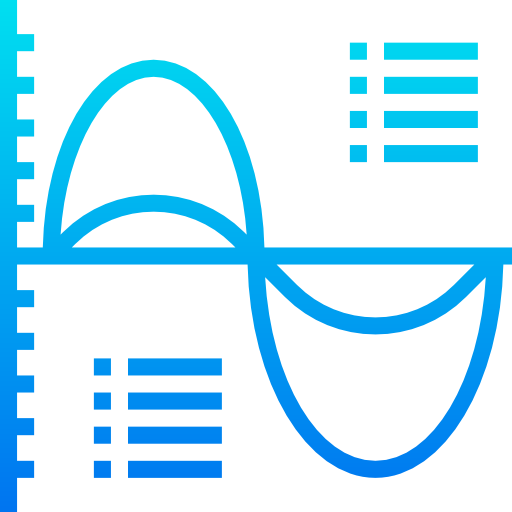 Analytics srip Gradient icon