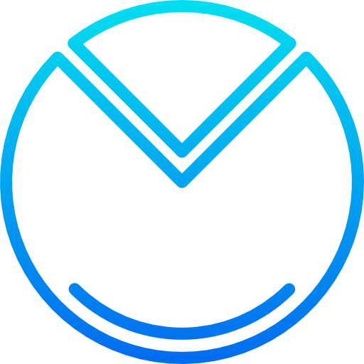 kuchendiagramm srip Gradient icon