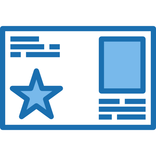 Business card Phatplus Blue icon