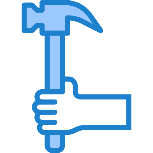 Hammer srip Blue icon
