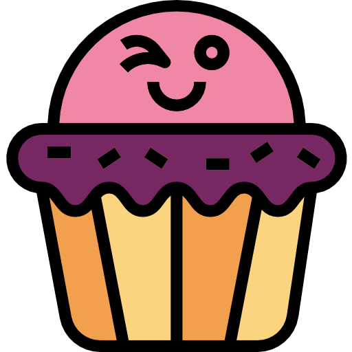 Cupcake Aphicon Filled Outline icon