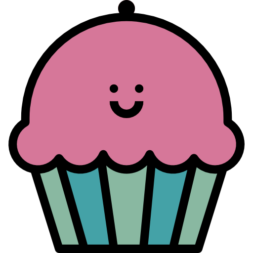 Muffin Aphicon Filled Outline icon