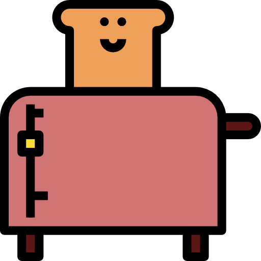 Toaster Aphicon Filled Outline icon