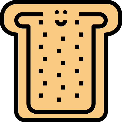tostada Aphicon Filled Outline icono