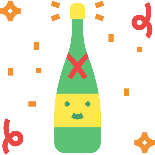 Champagne Aphicon Flat icon