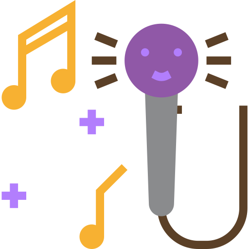 Karaoke Aphicon Flat icon