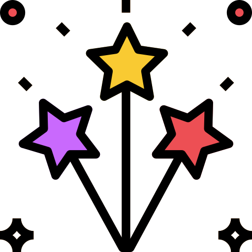 Fireworks Aphicon Filled Outline icon