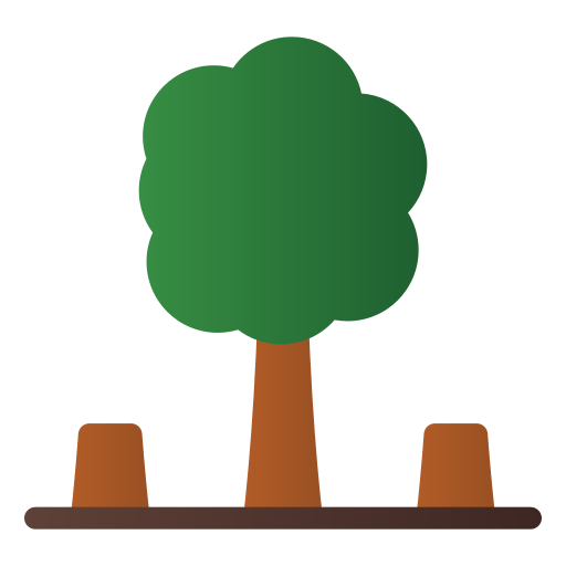 deforestación Generic gradient fill icono