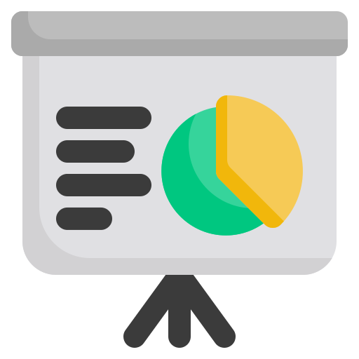 Graph presentation Generic color fill icon