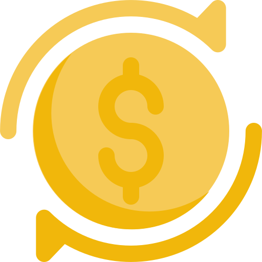 Money turnover Generic color fill icon